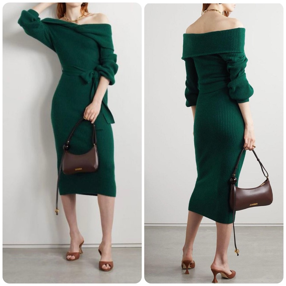 NEW! Cara Cara Forest Biome Wool-Cashmere Felice Dress